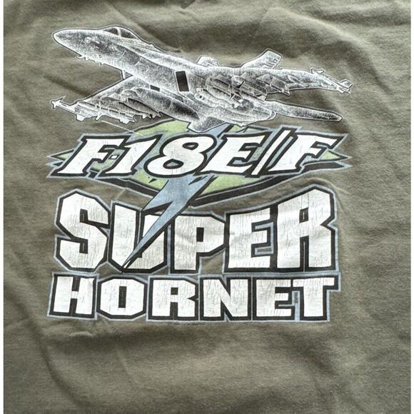 F-18 E/F Super Hornet T-shirt Tee XL Fighter Jet Airplane Boeing McDonnell READ - Picture 9 of 9